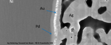 Ag Sintering focused Ion Beam, Fraunhofer IZM