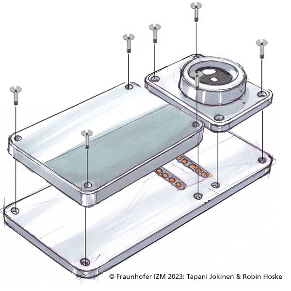 MODEST CUBE Cube-Skizze
© Fraunhofer IZM 2023: Tapani Jokinen & Robin Hoske
