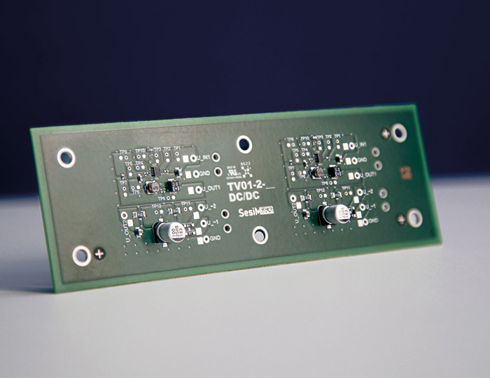 Testleiterplatte mit funktionalen Strukturen zur Erzeugung des digitalen Fingerabdrucks | © Fraunhofer IZM