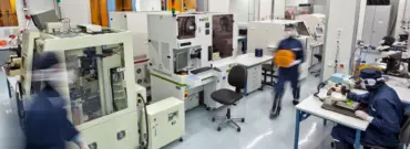 Reinraum am Fraunhofer IZM | © Fraunhofer IZM | Volker Mai