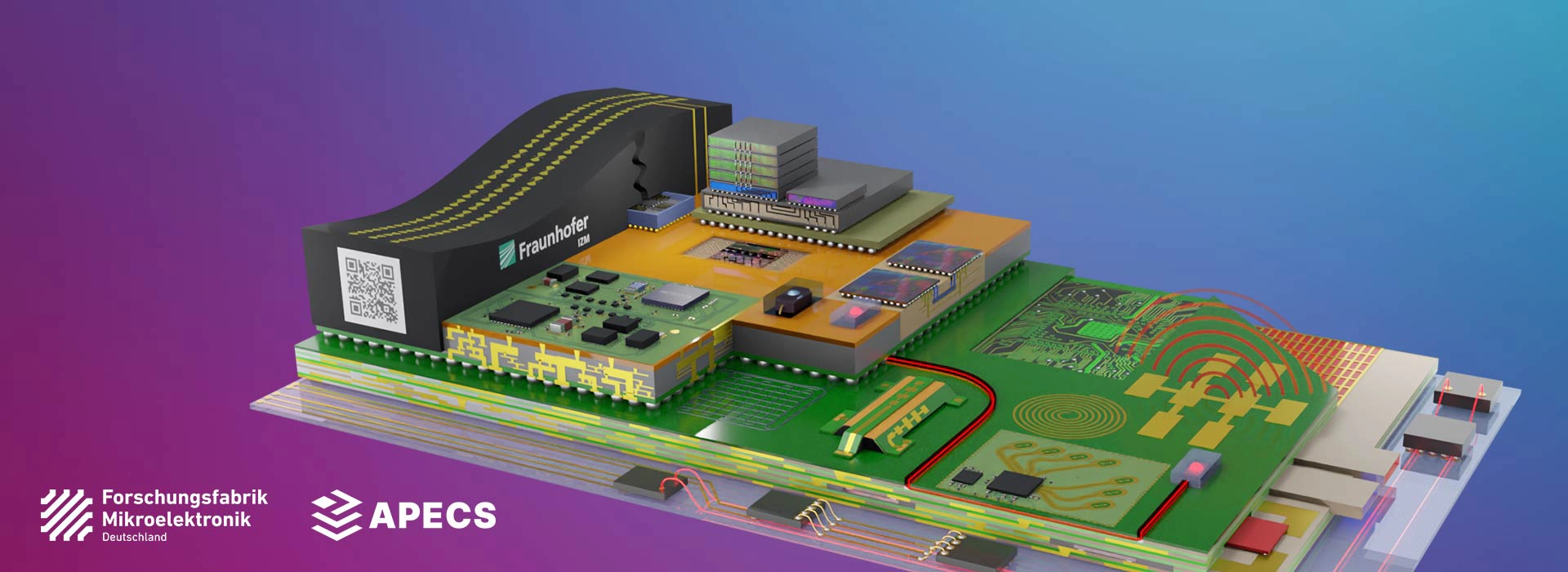 Headerbild: Heterogene Integration: High-End Performance Packaging vom Wafer zum System © Fraunhofer IZM I Mike Groß